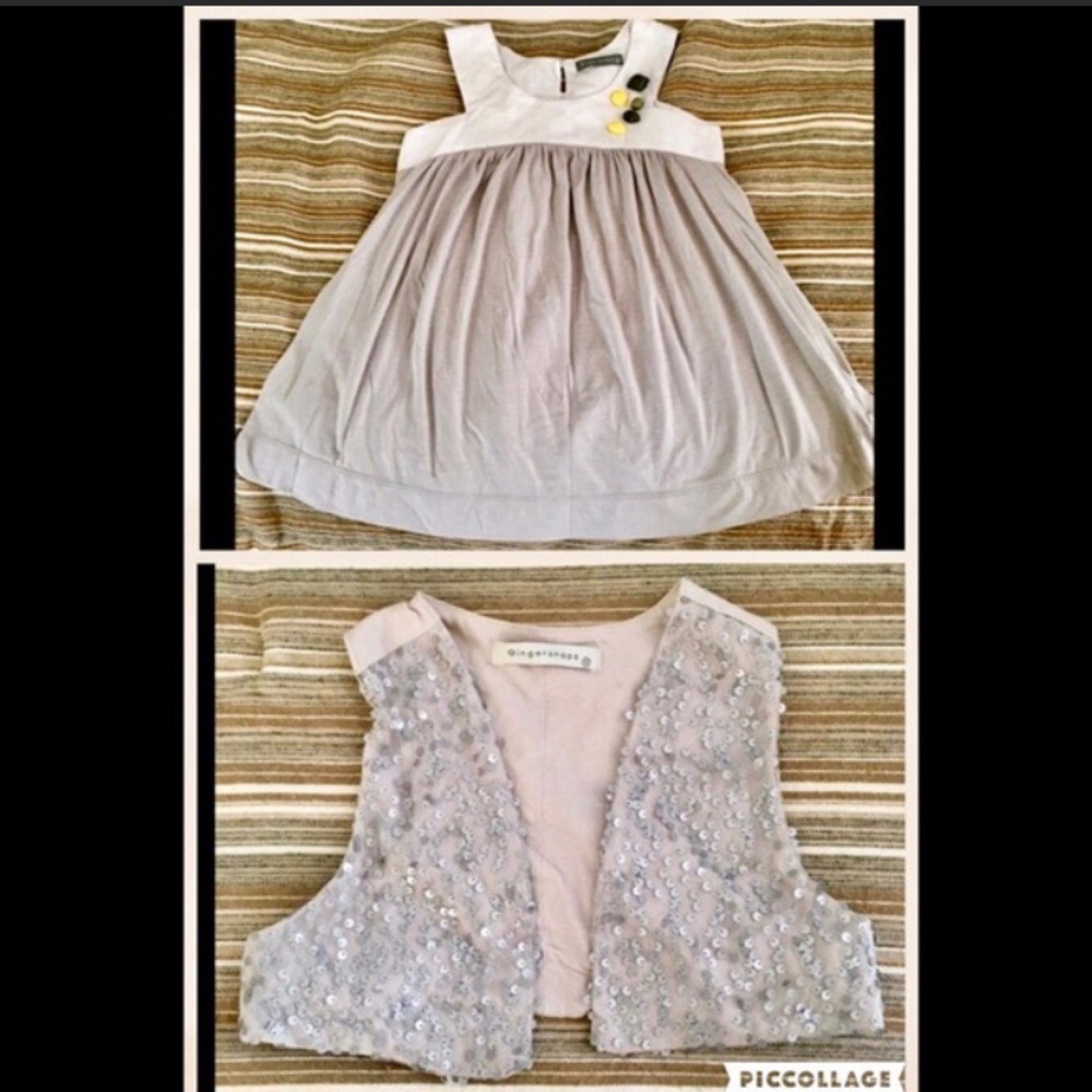 Sleeveless Tunic Top with matching Vest for Girls.